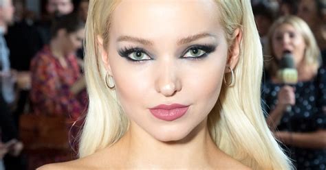 dove cameron s new brunette look has her wondering if blondes really have more fun after all — video