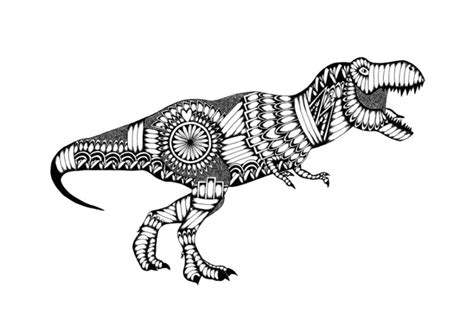 Kleurplaat Dinosaurus TRex Warnio05 Dino Kleurplaat Vleugels Dino