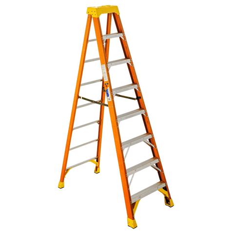 10 Fiberglass Step Ladder Orange South Fork Equipment Rentals