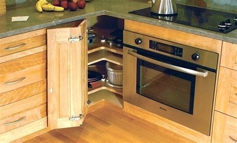A wall mounted kitchen corner cabinet is a great option if you need the additional floor space. 20 Corner Kitchen Cabinet Ideas to Maximize Your Cooking Space