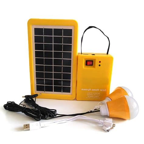 Mini Solar Home System Portable Power Generator Dc
