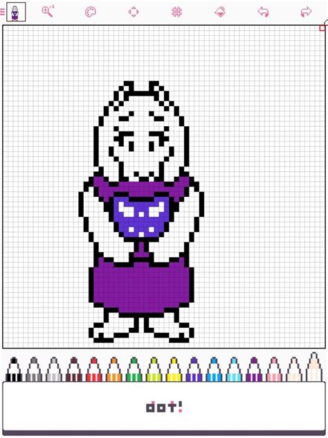 Toriel Pixel Art Undertale Amino