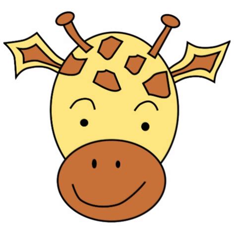 Mommies go ahead and help your kid to draw this cartoon giraffe. Cartoon Giraffe Face - ClipArt Best
