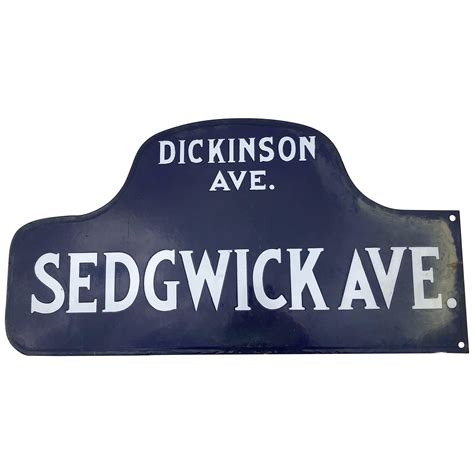 1930s Double Sided Porcelain Humpback State Street Sign At 1stdibs