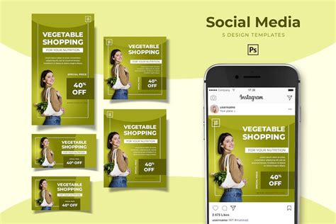 shopping social media pack by uicreativenet on envato elements