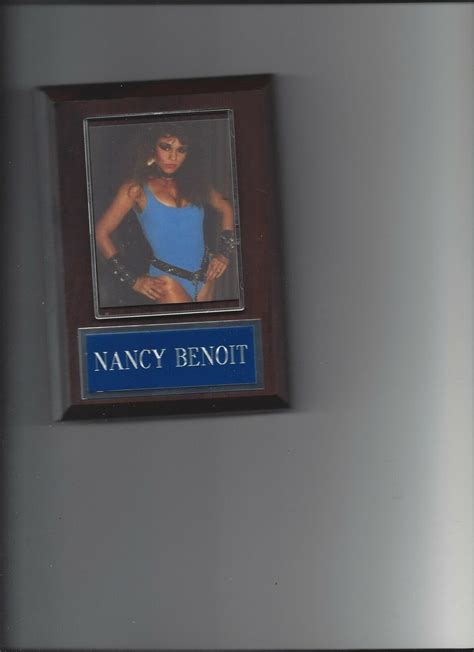 NANCY BENOIT PLAQUE WRESTLING WCW ECW WOMAN DEVIL FALLEN ANGEL WOMAN