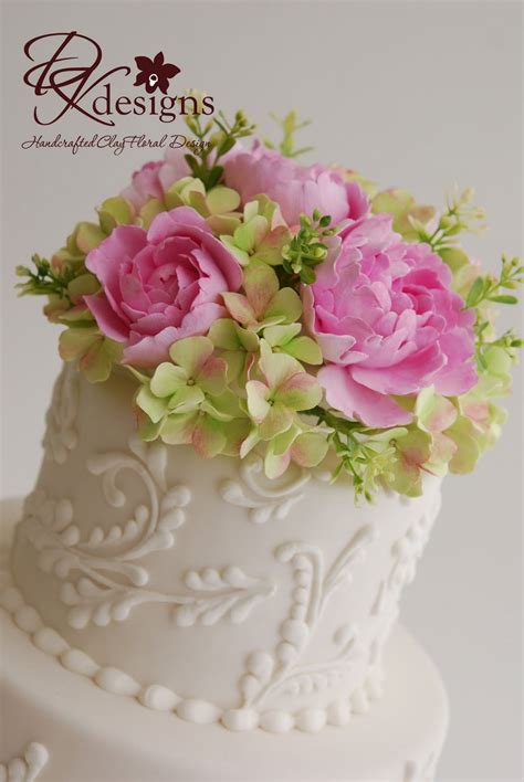 4.4 out of 5 stars 829. Custom Cake Flower Topper - Pink Peonies and Antique ...