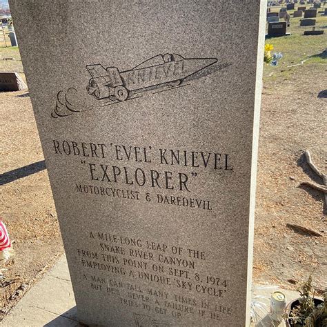 Evel Knievel S Headstone In Butte Mt