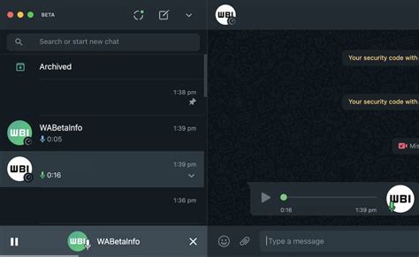 Whatsapp Spotted Testing Global Voice Message Player For Desktop More
