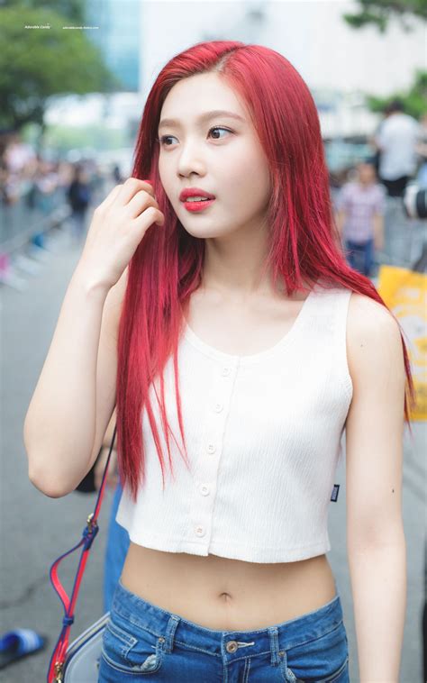 170721 Red Velvet Joy On The Way To Music Bank With Images Red Velvet Joy Velvet Red Hair