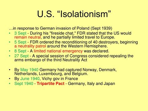 1940 Usa Isolationists Vs Interventionists Part 2
