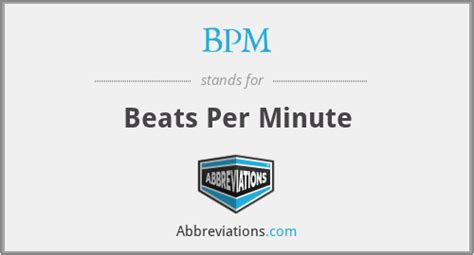 Bpm Beats Per Minute