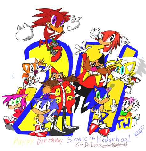 Happy Anniversary Sonic The Hedgehog And Eggman By Tanookidx On