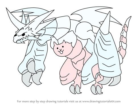 Manic is always onto me. How to Draw Bahamut Cat from The Battle Cats di 2020