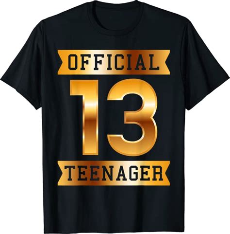 13th Birthday T Birthday T Thirtn T Shirt