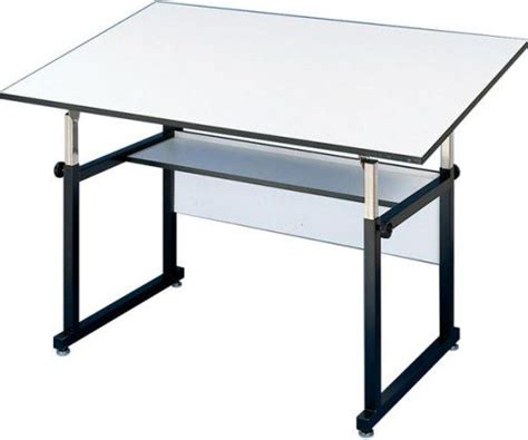 Alvin Wm48 4 Xb Workmaster Drafting Table White Base With 36 X 48 4