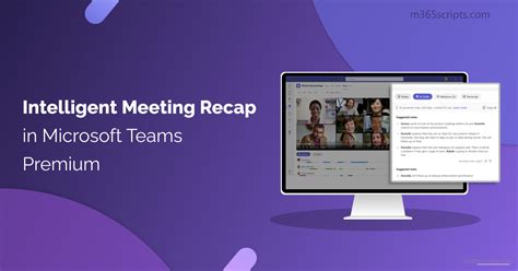 Intelligent Meeting Recap In Microsoft Teams