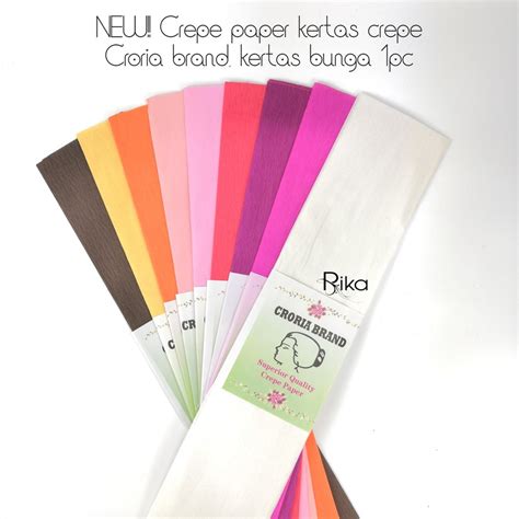 Terkini Crepe Paper Kertas Crepe Croria Brand Kertas Bunga 05x0