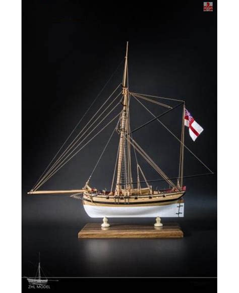 Hms Cutter Lady Nelson Scale 164 L 208 Wood Ship Model Kit