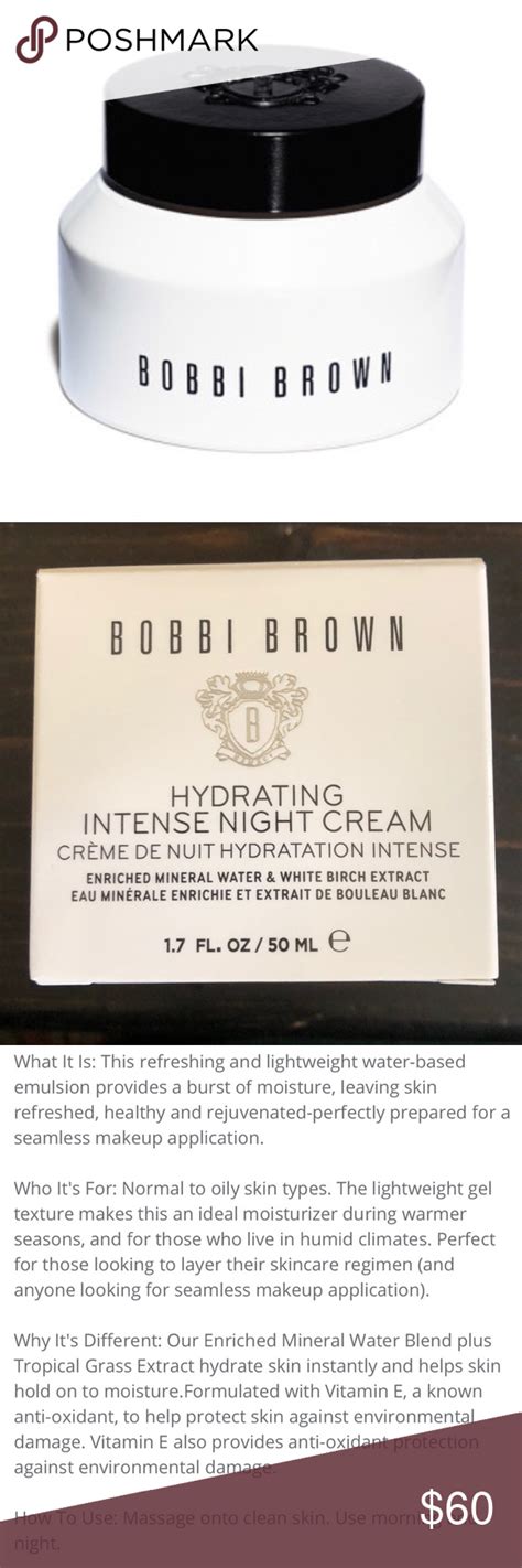 🆕 Bobbi Brown Hydrating Intense Night Cream Night Creams Bobbi