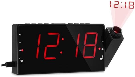 Isheep Projection Alarm Clock For Bedroom Am Fm Radio And Stop Timer
