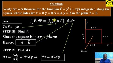 verify stokes theorem vector calculus qanda session 4 quick revision to stokes theorem youtube