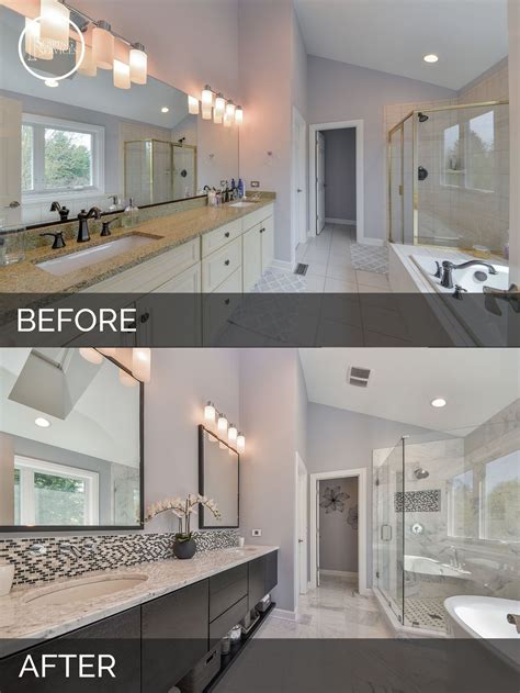 How are your bathrooms looking lately? Doug & Natalie's Master Bath Before & After Pictures ...