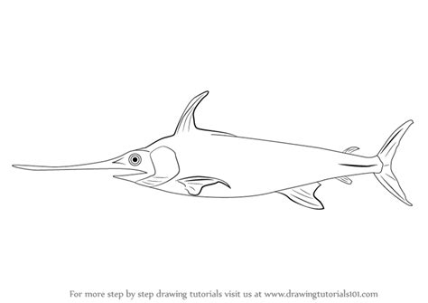 After following along with us, challenge your kids to finish the background. Learn How to Draw a Sword Fish (Fishes) Step by Step ...