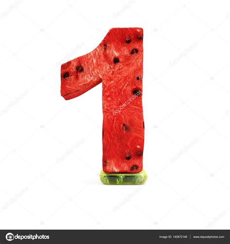 Watermelon Number 1 Stock Photo By ©ras Slava 140872146