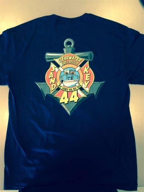 Clearwater Fire Dept Basic Tee Shirt Fire Shirt Basic Tee Shirt