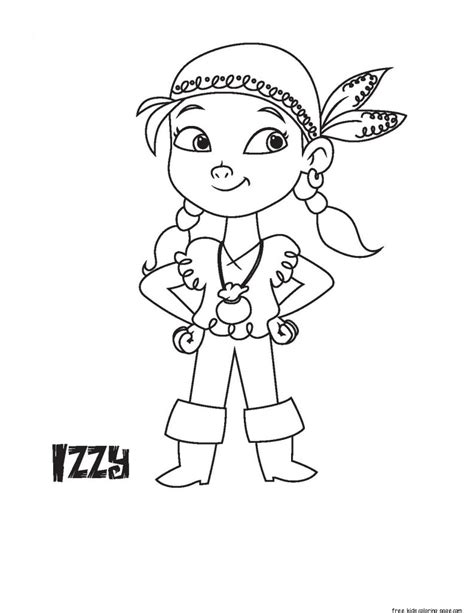 Download free printable disney jr sofia the first coloring pages for kids. Printable Disney Junior Izzy coloring book pages for ...