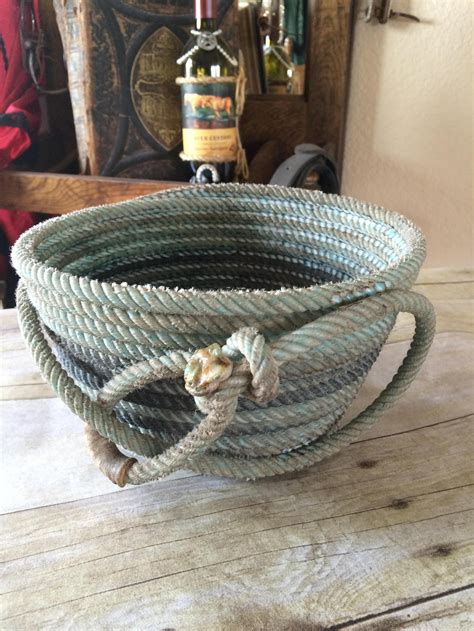 Ranch Rope Basketbowl Various Designs Etsy Rope Basket Coiled
