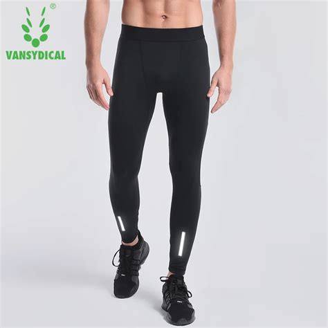 vansydical men compression pants running tights men sweatpants jogging leggings fitness gym