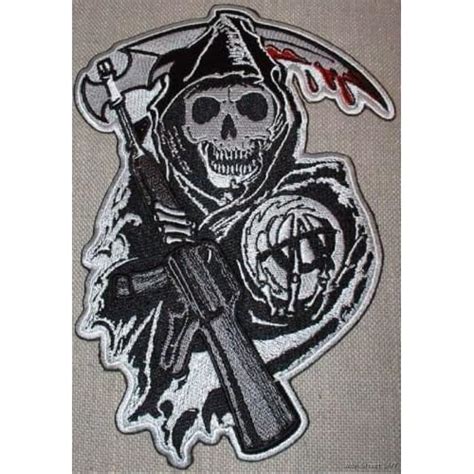 Sons Of Anarchy Samcro Soa Embroidered Jacket Patch