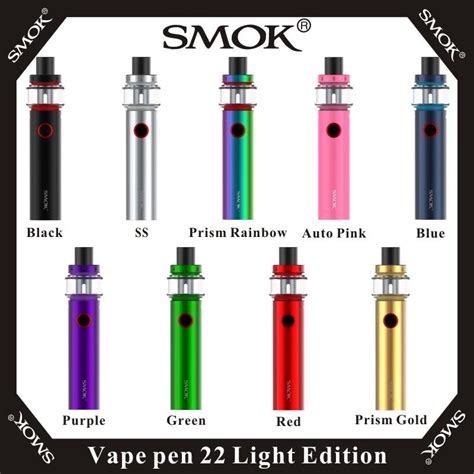 I Migliori Smok Vape Pen 22 Light Edition Kit Built In 1650mah Batteria