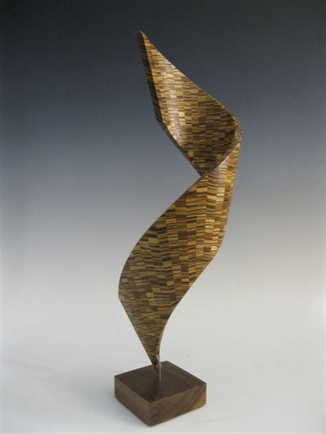 Modern Abstract Wood Sculpture Etsy