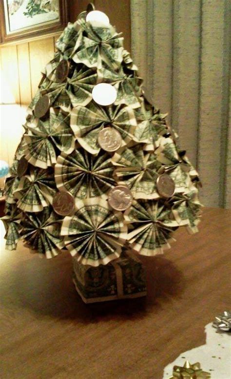 Fold Dollar Into Christmas Tree Origami
