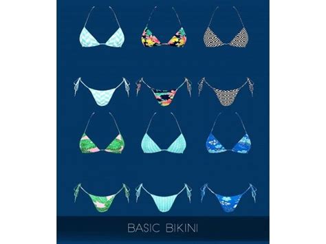 Basic Bikini Basic Bikini The Sims 4 Download Sims 4 Clothing