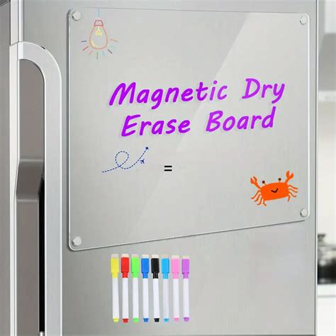Dry Erase Board Acrylic Magnetic Fridge Clear Acrylic Magnet Temu