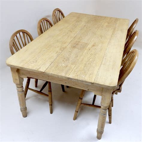 This price is for a set of 4 legs! Large Pine Farmhouse Table | 505199 | Sellingantiques.co.uk