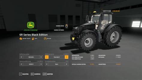 John Deere 6r Black Edition V 1003 Farming Simulator 22 Mods