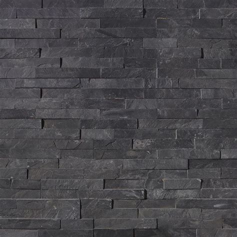I have a stacked stone fireplace in my dining room with a gas insert. Premium Black Slate | Stoneyard® | Stone veneer panels ...