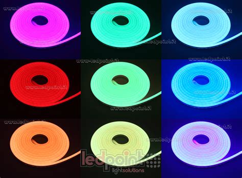 Ledpoint Srl Led Neon Flex 8mm Rgb 5050 24v 144w 72ledm Ip65 5m