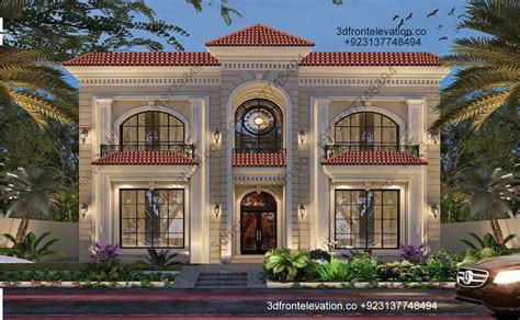Artstation Classical Villa Elevation Design Private Villa Plan