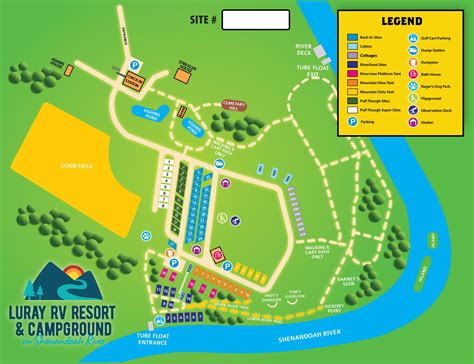 Luray Rv Resort On Shenandoah River Property Map Luray Virginia