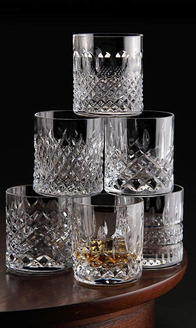 Waterford Crystal Heritage Straight Sided Whiskey Tumblers Set Of Six Crystal Glassware