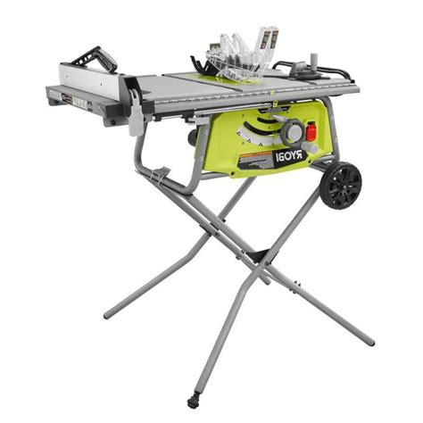 Ryobi Table Saw With Rolling Stand Woodworking Powerful