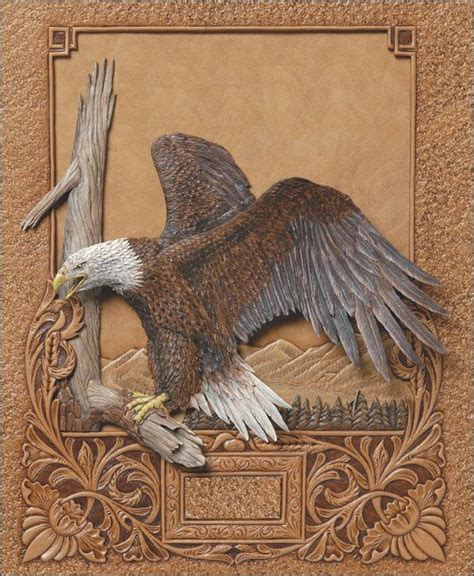 Tandy Leather Factory Landing Eagle Pattern By Jim Linnell Leather