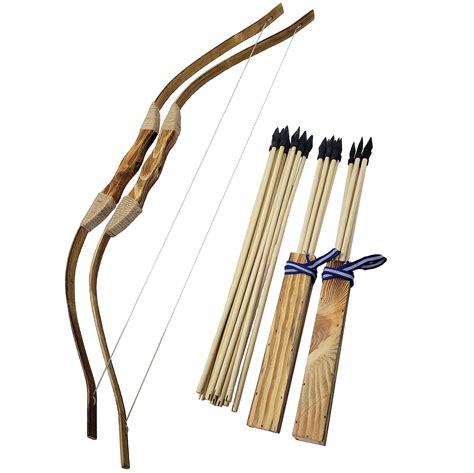 Buy Adventure Awaits 2 Pack Handmade Wooden Bow And Arrow Set 20
