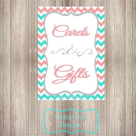 Save on chevron gift cards. Cards & Gifts Chic Chevron Cards and Gifts Sign Printable ...